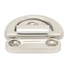 Stainless Steel Marine Folding Pad Eye Cleat Heavy Duty D