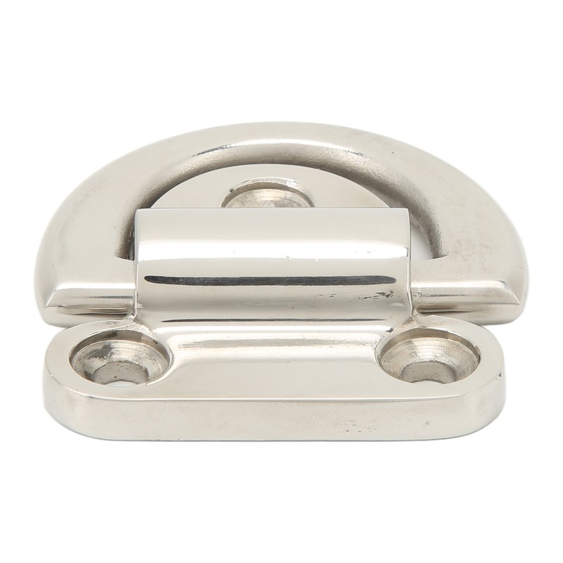 Stainless Steel Marine Folding Pad Eye Cleat Heavy Duty D