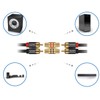 deleyCON 4 x RCA Coupler Set 2 x Black 2