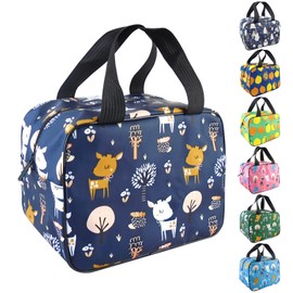 Nanxson Lunch Bag Waterproof Picnic Bag Insulated Bag for On the Go Lunch Office Work Picnic Excursion Beach Car (Navy)