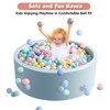 Aunekiv 47.2" x 15.7" Foam Ball Pit for Toddlers, Baby