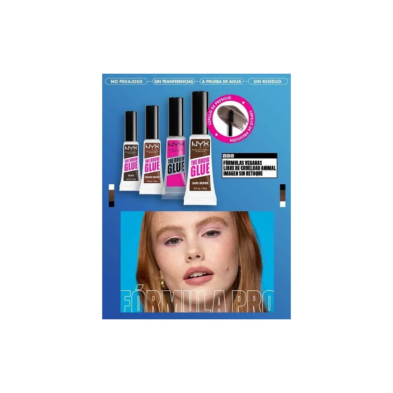 Fijador de Cejas NYX The Brow Glue Brow Gel, Taupe,