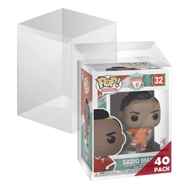 Performore Ultra Clear Protector Case Compatible for 4" Funko Pop, 40 Pack Crystal Clear Plastic Cover with Protective Film, 0.4mm Thick Vinyl Pop Figures Case