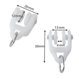 Ceiling Curtain Track Flexible Bendable Ceiling Rail Curtain Tracks Set Ceiling Track for Window Door Curtain Shower Room Divider Curtains RV (Slider Roller)