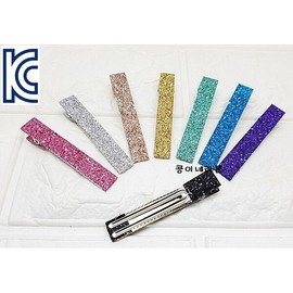 KC Certified Glitter Clip/Glitter Hair Clip/Children's Hair Clip / KC인증 글리터지 집게핀/글리터머리핀/어린이 머리핀