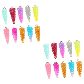 COHEALI 40 Pcs DIY Pendant Charms Horn Pendant Unicorn Party Favors Horse Horn Charm Unicorn Pendant Charms