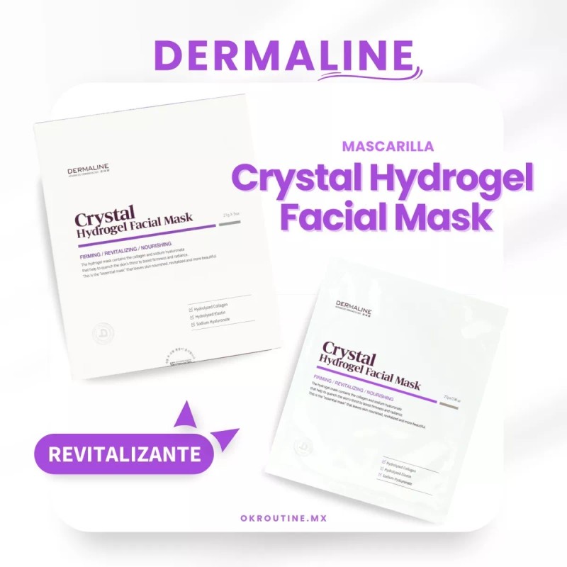 Dermaline Crystal Hydrogel Facial Mask 27g X 5pz.