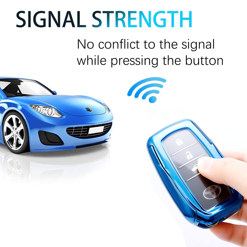 WORCAS Soft TPU Key Fob Cover Case Compatible with Toyota