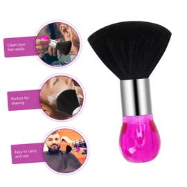 BIUDECO Detangling Hair Brush Hairdressing for Neck Scalp Salon Crystal Handle Barber Supplies