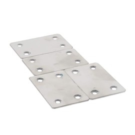 MroMax 20PCS Straight Bracket Stainless Steel 2.36" x 1.5"Flat Brace Fastener Brackets Corner Protector Support for Wall Furniture