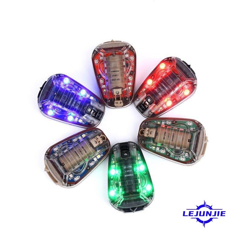 LEJUNJIE Tactical Helmet Light with LED + IR/Strobe Airsoft Helmet