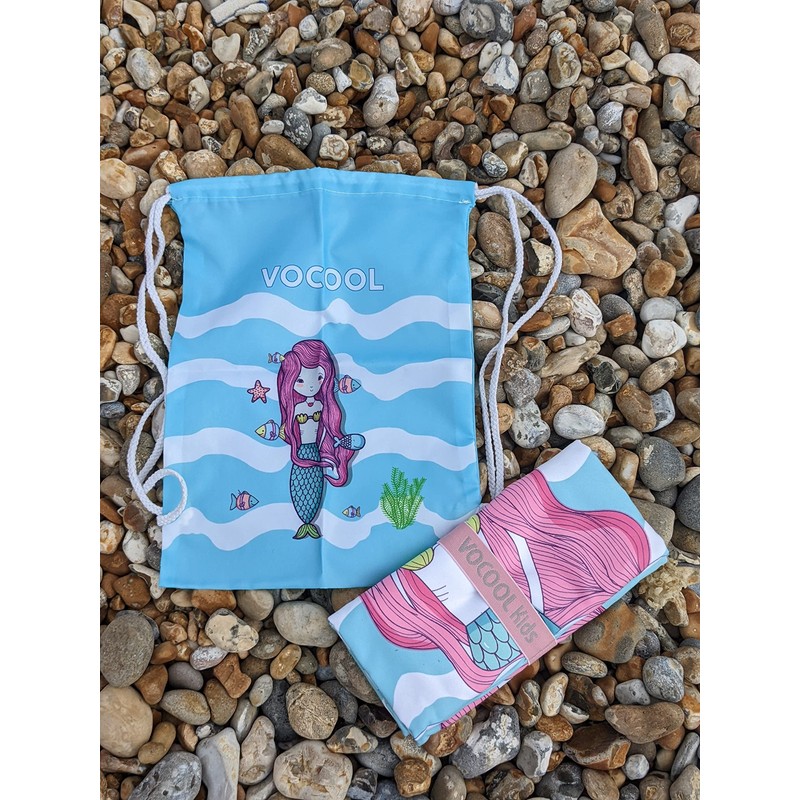 VOCOOL Hooded Poncho Microfiber Towel for 2-7 Years Old Children