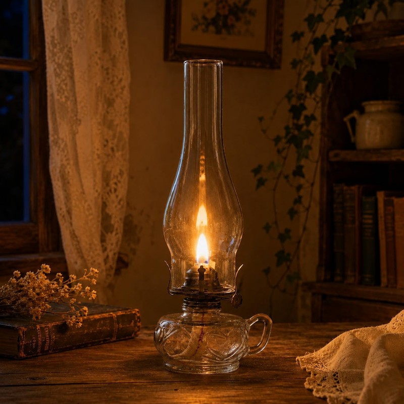 GXFCCYXT 3 Inch by 10 Inch Clear Oil Lamp Chimney