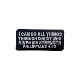 LEMEPINZ I Can Do All Thing Through Christ Who Strengthens Me Patch, Size 3" Iron Patch or Sew On Patches for Backpacks Jeans Hats Clothes, Religious Faith Jesus Sticker Patches, Gift for Christians