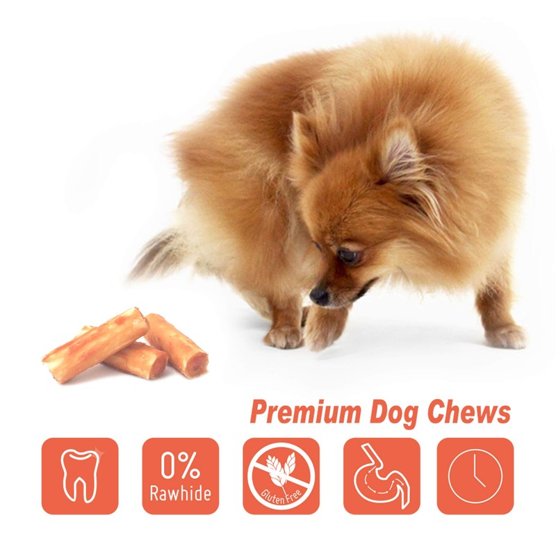 LuvChew Premium Dog Chew Treats Chicken Retriever Rolls for Large