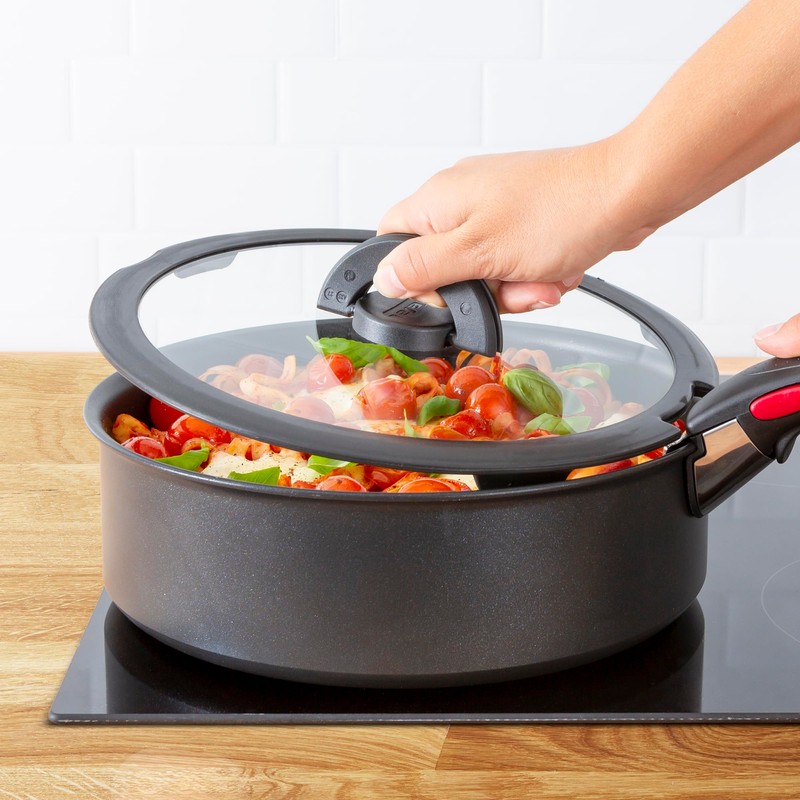 Tefal Ingenio L9846554 Glass Lid 24 cm, Easy to Store,