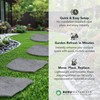 TierraVerde Rubber Stepping Stones, Natural Rock Look, 18"x22", 4-Pack
