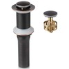 Oil Rubbed Bronze Pop Up Drain with Detachable Basket, Bathroom