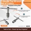 BlueFox 3-Piece T-Handle Tap Wrench Set – Precision Tap Holders
