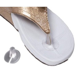 5 Pairs(10PCS) Clear Anti-Slip Soft Silicone Gel Toe Protector Flip-Flop Sandal Inserts Insoles Foot Pad Toe Guards Cushions Toe Separator for Men and Women(Style A)