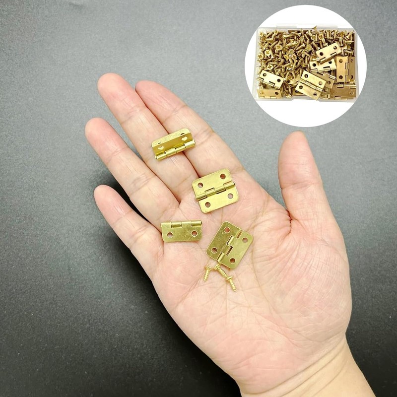 Mini Hinges Small Pack of 50 Hinges Foldable Small 16