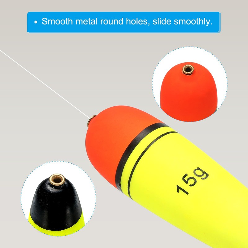 PATIKIL 0.5 oz 2 Pack Fishing Slip Bobbers Eva Fishing