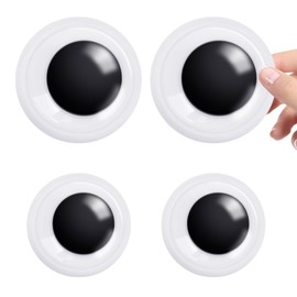 Piriuuo 4 Pcs Giant Googly Eyes, Self Adhesive Wiggle Googly Eyes Large and Small Googly Eyes Plastic Eyes Stickers Black White Googly Eyes for Crafts (3Inch, 5Inch)