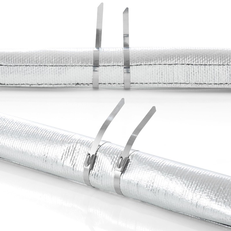 PAWBOSE Aluminized Heat Shield Sleeving 3/4" I.D. x 10FT Heat