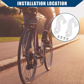 Hihaha Aluminium Alloy Bike Bicycle Tail Hook Rear Derailleur Hanger / 2pcs