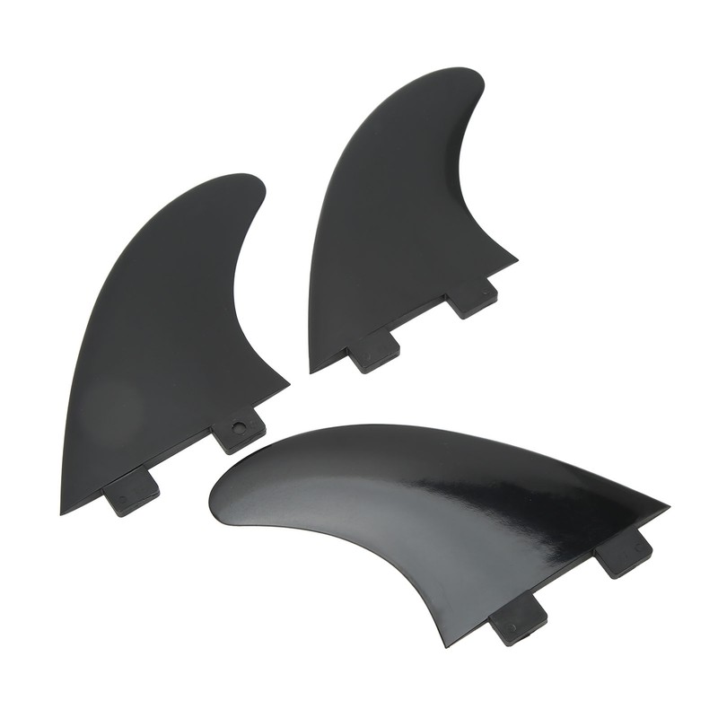 3Pcs Surfboard Fins PVC Quick Release Replacement Tri Fin Set