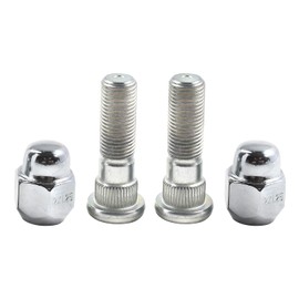 2 Pcs Wheel Hub Bolt Stud Nut Set 28365FE001 28171AJ000 Compatible with Subaru BRZ 2013–2019 Baja 2003–2006 Crosstrek 2016–2019 Forester 1998–2019 Impreza 1993–2019 Legacy 1992–2019