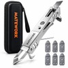 Matework 6-in-1 Caulking Tool Kit, Stainless Steel Caulk Remover