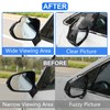 LivTee Blind Spot Mirror with Side Mirror Rain Guard, Carbon
