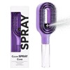 Hair Brush with Water Spray, 2-in-1 Misting Detangler for Curly