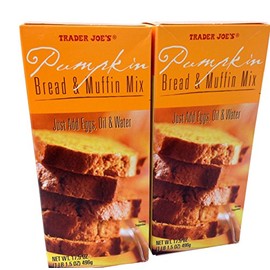 Trade Joes Pumpkin Bread and Muffin Mix: 2 Boxes 1 Lb 1.5 Oz. Each.total 2 Items