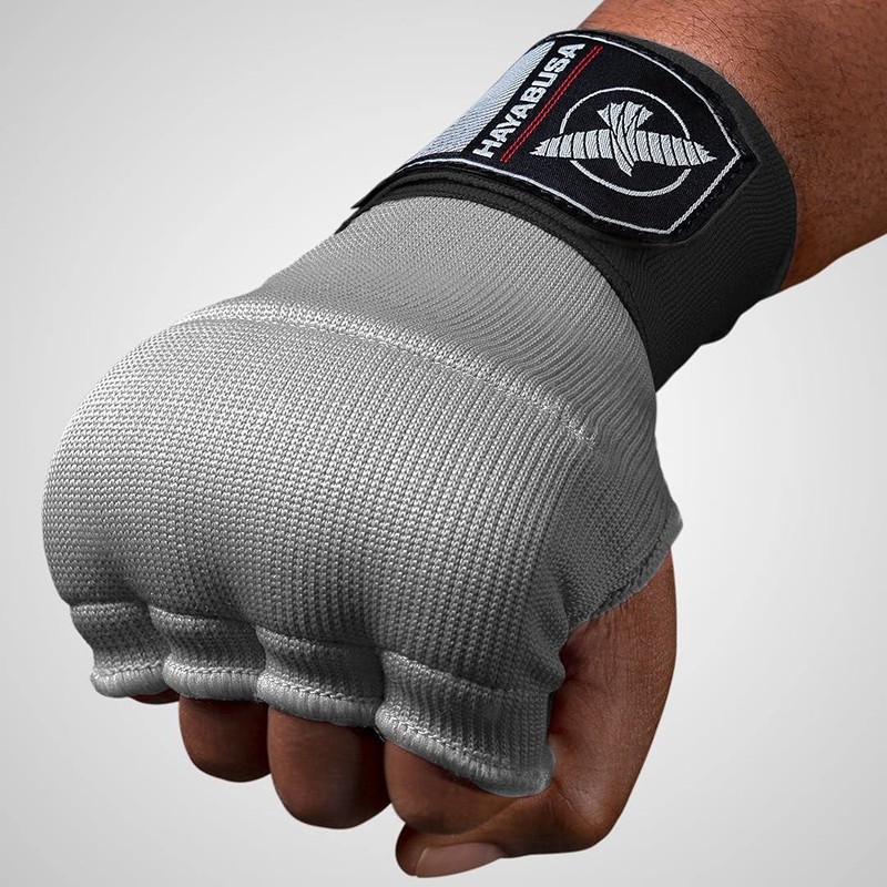 Hayabusa Quick Gel Boxing Hand Wrap Gloves - Grey, Medium