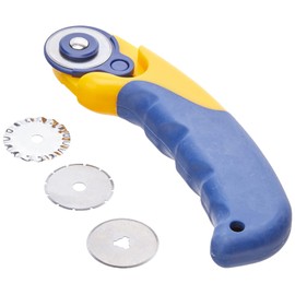 Modelcraft PKN6128 Rotary Cutter, Yellow/Blue, 15cm