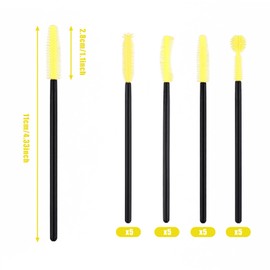 20 Pcs Sewing Machine Cleaning Brushes, Silicone Sewing Machine Cleaning Brushes Silicone Bristle Cleaning Brush for Sewing Machine Cleaning Supplies (Yellow)