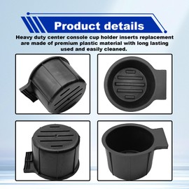 Pleoos Front Seat Dual Cup Holder Insert Compatible with 2011-2016 F250 F350 F450 F550 Center Console Cup Holder Truck Accessories Replace CC3Z-2813562-AA