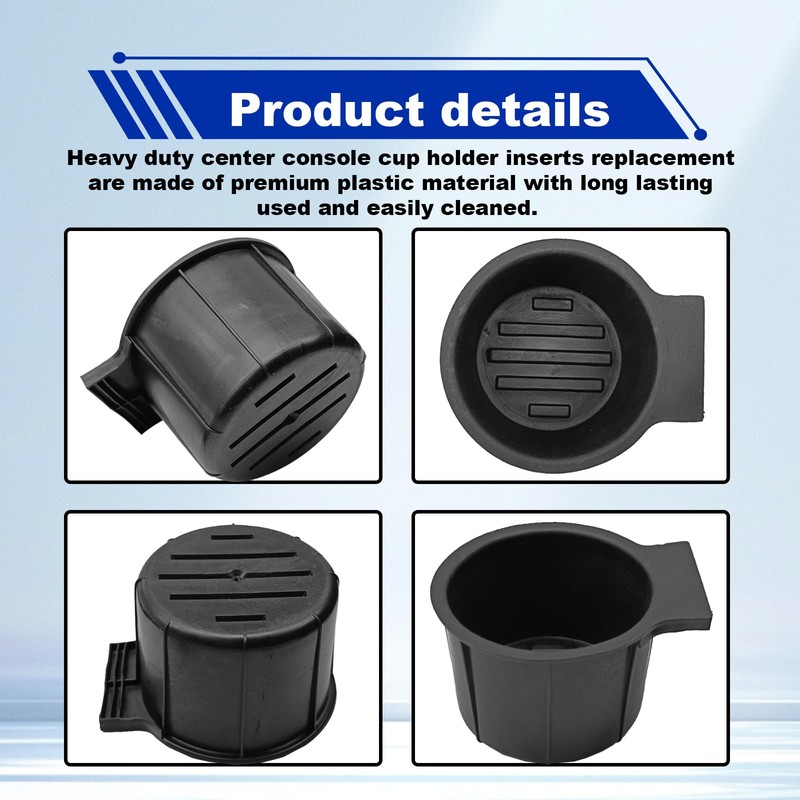Pleoos Front Seat Dual Cup Holder Insert Compatible with 2011-2016