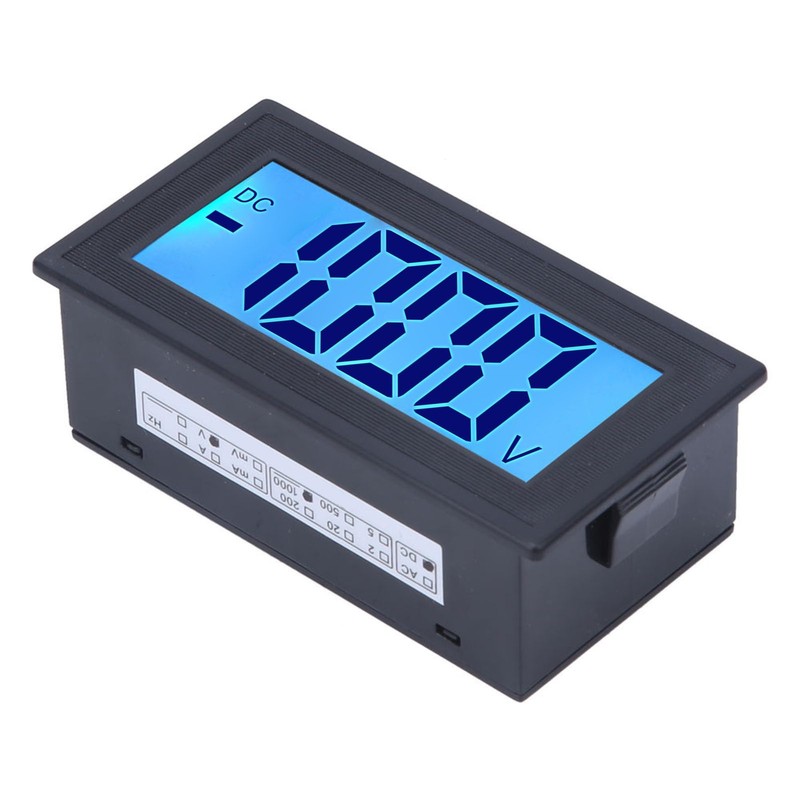 LCD Display Voltage Meter, DC Digital Voltmeter for AC100-240V Power