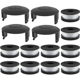 PowerSmart 10 Pack String Trimmer Replacement Spools Cover Set PS76112A