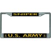 U.S. Army Sniper #2 Chrome License Plate Frame