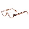 4 Pairs of Colorful Fashion Half Moon Frame Reading Glasses