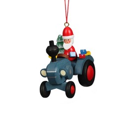 Christian Ulbricht Tree Decoration Tractor with Santa Claus 100640 Novelty 2018