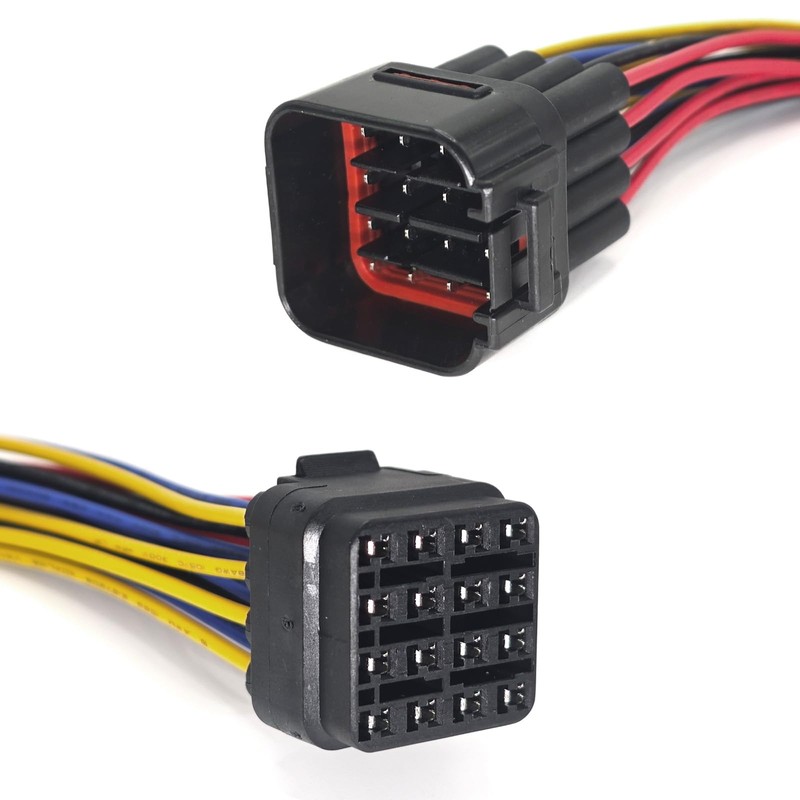16 Pin Auto Waterproof Electrical Connector Plug Male and Female,