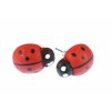 Miniblings Ladybird Beetle Stud Earrings Easter Wooden Extra Connectors