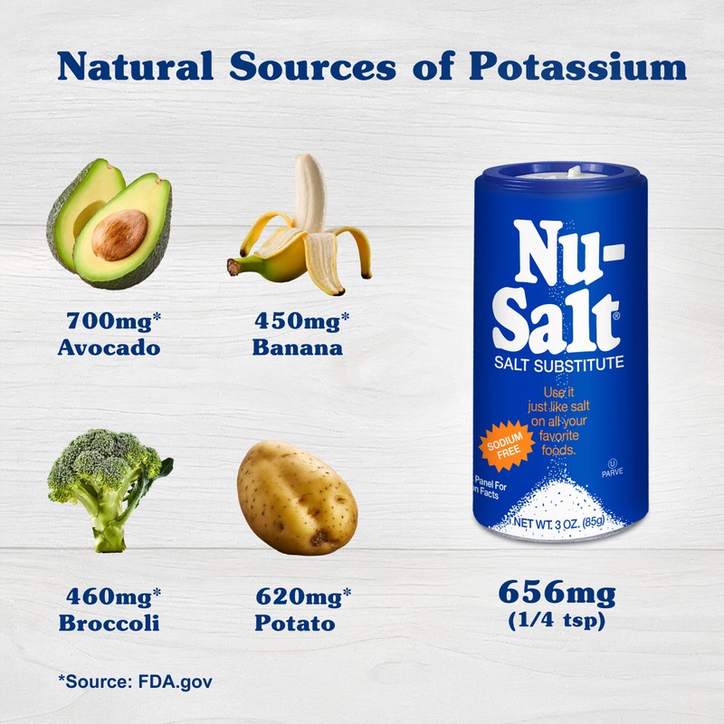 Salt Substitute Nu-Salt 3 oz Crystals (pack of 6)