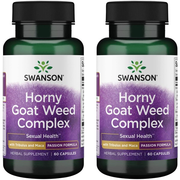 Swanson Horny Goat Weed Complex 60 Capsules (2 Pack)