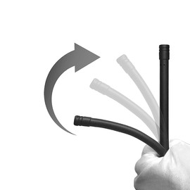 PYGHAP Stylish Short Antenna Compatible with Motorcycles Select Models, 6" Short Radio AM FM Antenna, Flexible Rubber Antenna Rod